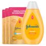 Imagem de Kit Johnson's Baby 3 Shampoo Infantil Refil 180ml + 1 Shampoo Infantil 400ml