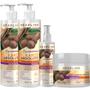 Imagem de Kit Karite Especialidades HeadLine Linha Completa Profissional 4 Produtos Hidratação Vegano 500ml