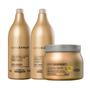 Imagem de Kit L'Oréal  Serie Expert Gold Quinoa - Shampoo 1500 ml e Condicionador 1500 ml e Máscara 500 ml