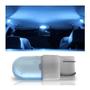 Imagem de Kit Lâmpada Led Modelo Esmagada T10 9W 50 Lúmens Luz Azul 1 Led 10 Lâmpadas
