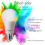 Imagem de Kit Lâmpada Led Smart 10W 3000K Rgb Bulbo Color Controle