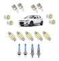 Imagem de Kit Lampada Super Branca Farol + Leds Hyundai I30 Tech One