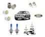 Imagem de Kit Lampada Super Branca H4 + Led H3 Milha Gol G2 G3 G4