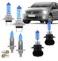 Imagem de Kit Lampada Super Branca Vw Gol G5 Farol Alto Baixo E Milha