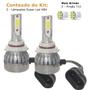 Imagem de Kit Lâmpada Super Led EcoSport 2003 a 2010 Farol Milha HB4 20000 Lumens