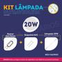 Imagem de Kit lâmpada UV 20W ultravioleta tubular + reator + soquetes