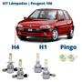 Imagem de Kit Lâmpadas Peugeot 106 Todos os Anos Super Led C6 6000k 7200 Lumens Branca