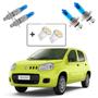 Imagem de Kit Lâmpadas Shocklight Super Branca H4 H1 Farol Baixo Alto e Milha Fiat Uno 2011 2012 2013 2014