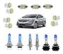 Imagem de Kit Lâmpadas Super Branca Farol + Led Elantra 2011 2012 2013