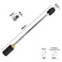 Imagem de Kit Lança Inox com Bico Leque 25070 1/8 330mm M22 D15 Compatível com Lavajato WAP L2600/20 FW000738