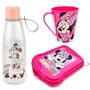 Imagem de Kit Lanche Escolar Garrafa Infantil Abre Facil Caneca 360ml e Sanduicheira