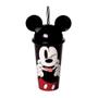 Imagem de Kit Lanche Mickey Mouse Disney Copo Tampa e Canudo 500ml e Sanduicheira - Plasútil