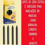 Imagem de Kit Lápis De Cera Estaca 2 Caixas Com 12 Uni Cada Preto