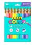Imagem de Kit Lápis De Cor Multicolor 36 Cores 12 Tons De Pele 10 Tons Pastel