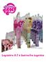 Imagem de Kit Lapiseira My Little Poney 0.7 e borracha grande surpresa material escolar papelaria volta as aulas kawai unicornio