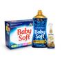 Imagem de Kit Lava Roupas Concentrado em pó Baby Soft - 1,6kg+amaciante Concentrado Baby Soft Carinho e Cuidado 1,5l++sem Passar Baby Soft 300ml