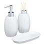 Imagem de Kit Lavabo Banheiro Saboneteira Difusor Bandeja Kbd-022