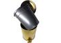 Imagem de Kit Lavabo Inox Dourado Lixeira 5L E Escova Easy Fineza