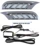 Imagem de Kit LED DRL Luz Diurna Kicks Com Função Seta 2017 a 2020 Cromado