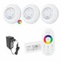 Imagem de Kit Led Piscina - 3 Leds 9W Hipool + Módulo Touch + Fonte