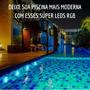 Imagem de Kit Led Piscina 3un 16 Luzes Colorida Festa Decoração Com Controle