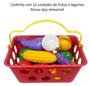 Imagem de Kit Legumes Verduras De Brinquedo Cesta De Mercado 12 Itens - Cesto de Mercado Infantil 12 Peças Frutas Legumes - Panami