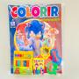 Imagem de Kit Lembrancinha aniversario infantil Revista Colorir pintar Giz e Massinha Sonic
