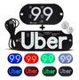 Imagem de Kit Letreiro luminoso Placa Identificação Uber E 99 Led