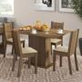 Imagem de Kit Lexy Rustic Mesa com Tampo Madeira 4 Cadeiras Madesa