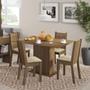 Imagem de Kit Lexy Rustic Mesa com Tampo Madeira 4 Cadeiras Madesa