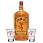 Imagem de Kit Licor Fireball 750ml Com 2 Copos Shot Vidro Personalizado