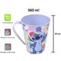 Imagem de Kit Lilo Stitch 4 em 1 com Caneca Copo Garrafa e Balde de Pipoca