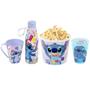 Imagem de Kit Lilo Stitch 4 em 1 com Caneca Copo Garrafa e Balde de Pipoca
