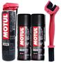 Imagem de Kit Limpa e Lubrifica Corrente Motul C1+C2 + Escova 400ml