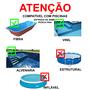 Imagem de Kit Limpeza Manutenção para Piscinas Alvenaria Fibra Vinil - 4 M - Cabo 1,7 M