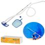 Imagem de Kit Limpeza para Piscinas Aspirador + Filtro 220v + Flutuador + 3 Pastilhas Cloro + Peneira