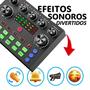 Imagem de Kit Live Completo Mesa de Som Mixer V8S + Microfone Condensador com Braço Articulado