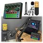 Imagem de Kit Live Completo Mesa de Som Mixer V8S + Microfone Condensador com Braço Articulado