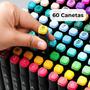 Imagem de Kit Livro de Colorir Bobbie Goods Canetinhas 50 Páginas 60 Canetas Pintura Desenhos