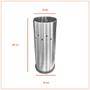 Imagem de Kit Lixeira 12 Litros + Escova Sanitária Aço Inox Vaso Limpeza Higienização