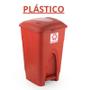 Imagem de Kit lixeiras 65l reciclagem coleta seletiva resistente cesto