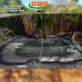 Imagem de Kit Lona Para Lago Ornamental Geomembrana Pead 0,8mm 2x2 + Manta Geotextil Bidim