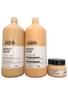 Imagem de Kit Loreal Absolut Repair Gold Quinoa Shampoo 1,5L Cond. 1,5L Mascara 250g