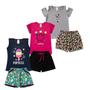 Imagem de Kit Lote 3 Conjunto Roupa Infantil Menina Feminino Atacado.