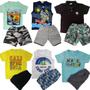 Kit lote 8 peças roupa infantil menino 4 conjuntos infantil masculino 1 ao 10 - Nacional Imagem de Kit lote 8 peças roupa infantil menino 4 conjuntos infantil masculino 1 ao 10