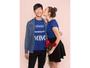 Imagem de Kit Love Com 2 Camisas Camisetas Baby Look Dia Dos Namorados Casal Azul Marinho