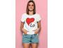 Imagem de Kit Love Com 2 Camisas Camisetas Dia Dos Namorados Casal Plus Size Branca