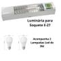 Imagem de Kit Luminária Compacta Com 2 Lâmpadas Led 9W 110v/220c