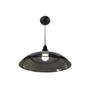 Imagem de Kit Luminária Pendente Prato Bedd Retrô 32Cm Fumê 5 Unidades