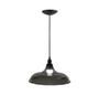 Imagem de Kit Luminária Pendente Prato Bedd Retrô 32Cm Fumê 5 Unidades